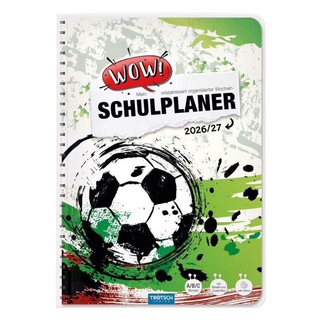 TRÖTSCH - Schulplaner WOW Fußball 26/27 - 