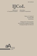 Cover-Bild zum Titel 'IJCOL - Italian Journal of Computational Linguistics Volume 11, Number 2 december 2025 Special Issue' von 'Aa. Vv., Rachele Sprugnoli, Marco Passarotti, Alessandro Lenci, Fabio Tamburini'