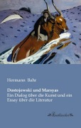 Cover-Bild zum Titel 'Dostojewski und Marsyas' von 'Hermann Bahr'