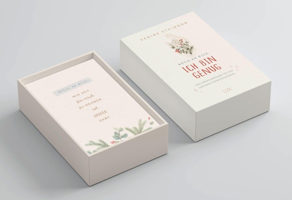 Notiz an mich: Ich bin genug - Dein Adventskalender für eine achtsame Vorweihnachtszeit - Sabine Steindor