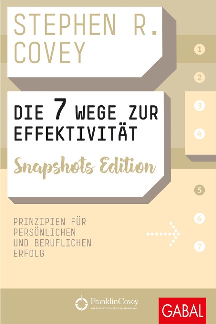 Die 7 Wege zur Effektivität Snapshots Edition - Stephen R. Covey