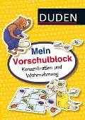 Cover-Bild zum Titel 'Mein Vorschulblock: Konzentration und Wahrnehmung' von 'Christina Braun'