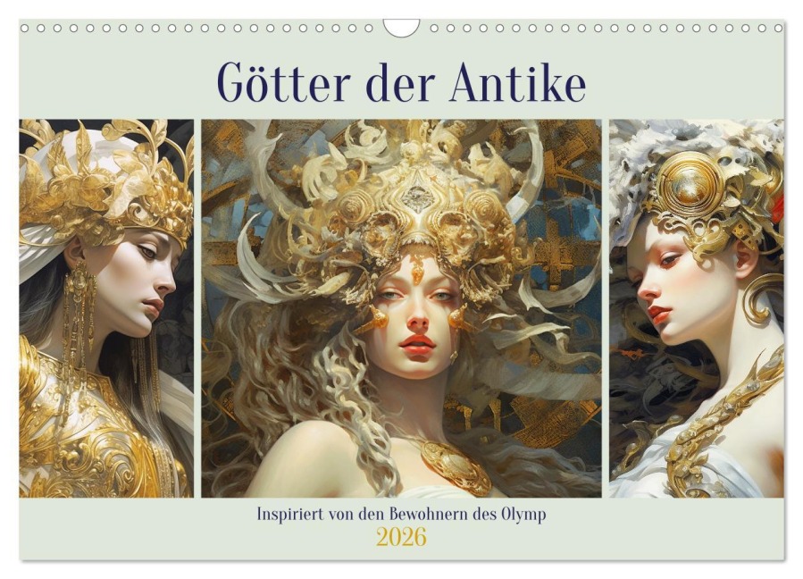 Götter der Antike. Inspiriert von den Bewohnern des Olymp (Wandkalender 2026 DIN A3 quer), CALVENDO Monatskalender - Rose Hurley
