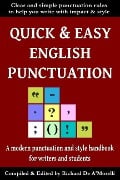Cover-Bild zum Titel 'Quick & Easy English Punctuation' von 'Richard De A'Morelli'