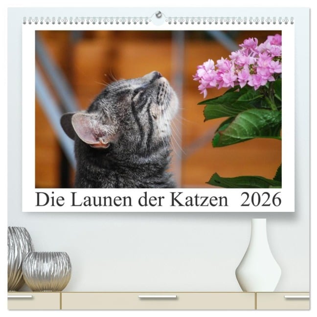 Die Launen der Katzen 2026 (hochwertiger Premium Wandkalender 2026 DIN A2 quer), Kunstdruck in Hochglanz - Anna Kropf