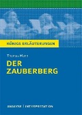 Cover-Bild zum Titel 'Der Zauberberg von Thomas Mann. Textanalyse und Interpretation mit ausführlicher Inhaltsangabe und Abituraufgaben mit Lösungen.' von 'Thomas Mann'