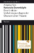 Cover-Bild zum Titel 'Rationale Dummköpfe. Eine Kritik der Verhaltensgrundlagen der Ökonomischen Theorie' von 'Amartya Sen'