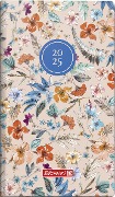Brunnen 1075615025 Taschenkalender Modell 756 (2025) "Botanical"| 2 Seiten = 1 Woche| A6| 144 Seiten| Grafik-Einband| bunt - 