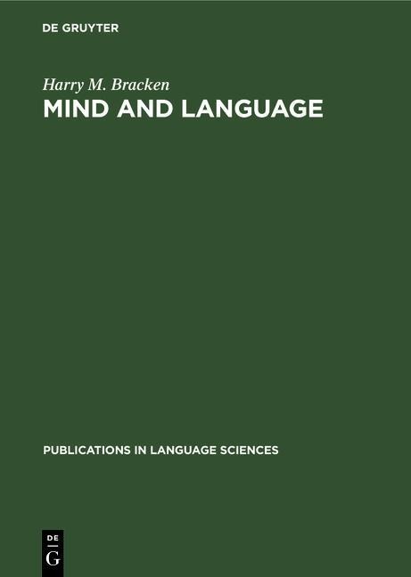 Mind and language - Harry M. Bracken