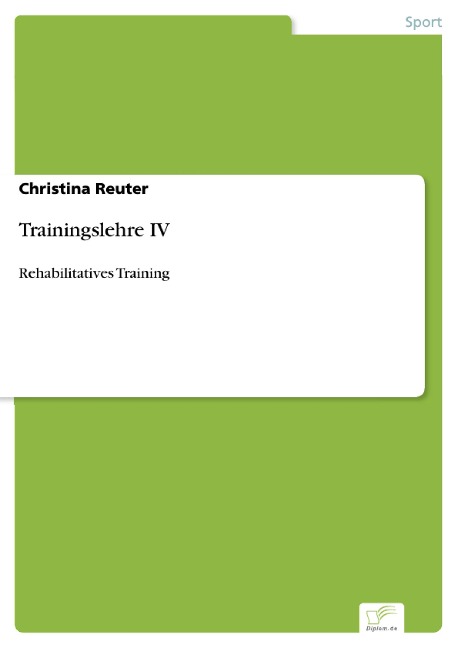 Trainingslehre IV - Christina Reuter
