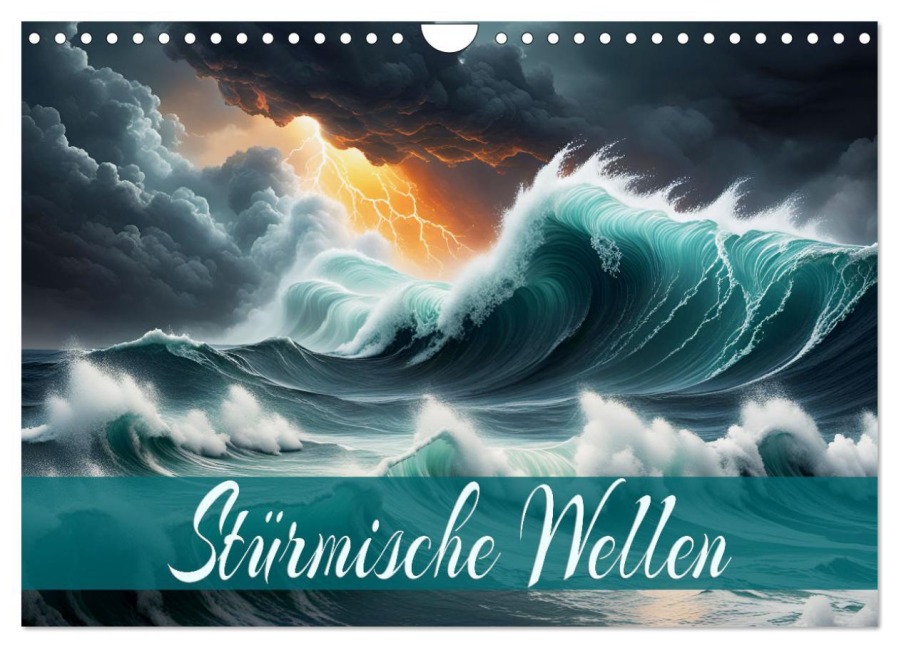 Stürmische Wellen (Wandkalender 2026 DIN A4 quer), CALVENDO Monatskalender - Dusanka Djeric