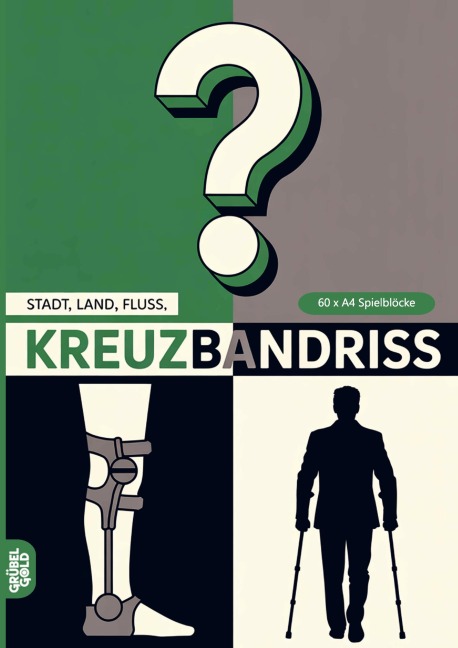 Stadt, Land, Fluss, Kreuzbandriss - Grübelgold Rätselhefte