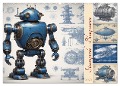 Steampunk - Blaupausen (Wandkalender 2025 DIN A2 quer), CALVENDO Monatskalender - Stanley Hinz