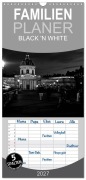Cover-Bild zum Titel 'Familienplaner 2027 - BLACK 'N WHITE mit 5 Spalten (Wandkalender, 21 x 45 cm) CALVENDO' von 'Marie Schrader'