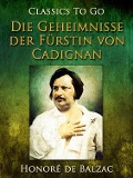 Cover-Bild zum Titel 'Die Geheimnisse der Fürstin von Cadignan' von 'Honoré de Balzac'