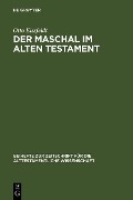 Cover-Bild zum Titel 'Der Maschal im Alten Testament' von 'Otto Eissfeldt'