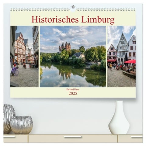 Historisches Limburg (hochwertiger Premium Wandkalender 2025 DIN A2 quer), Kunstdruck in Hochglanz - Erhard Hess
