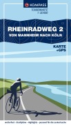 Cover-Bild zum Titel 'KOMPASS Fahrrad-Tourenkarte Rheinradweg 2, von Mannheim nach Köln 1:50.000' von ''