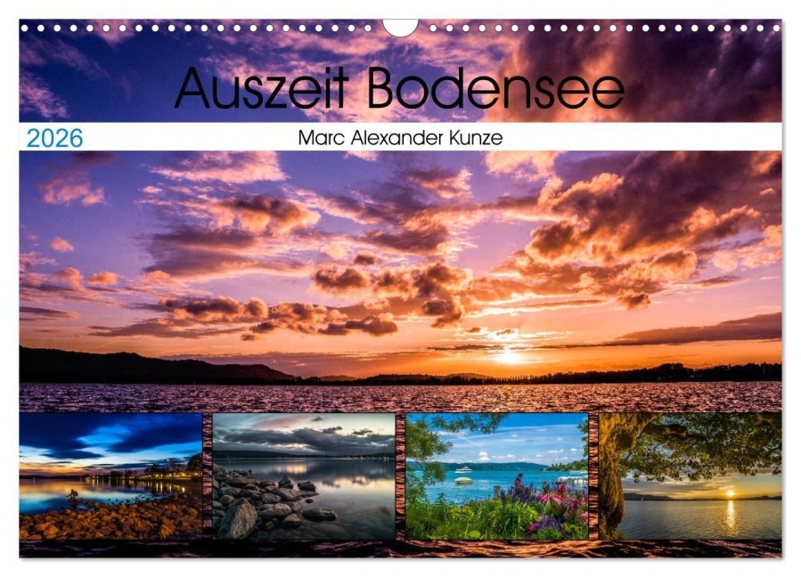 Auszeit Bodensee (Wandkalender 2026 DIN A3 quer), CALVENDO Monatskalender - Marc Alexander Kunze