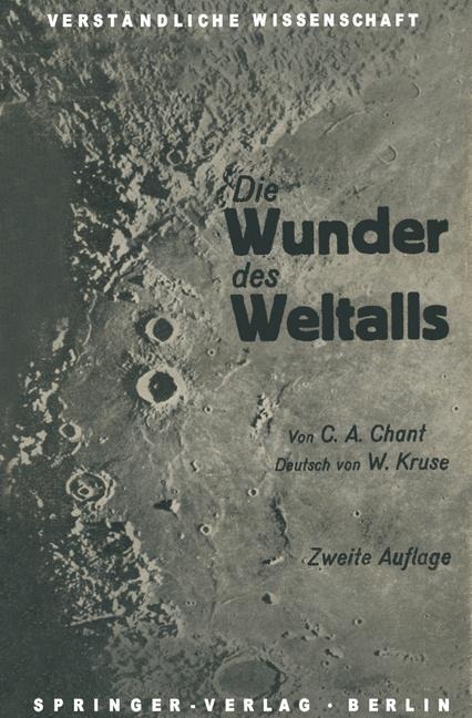 Die Wunder des Weltalls - W. Kruse, Clarence August Chant
