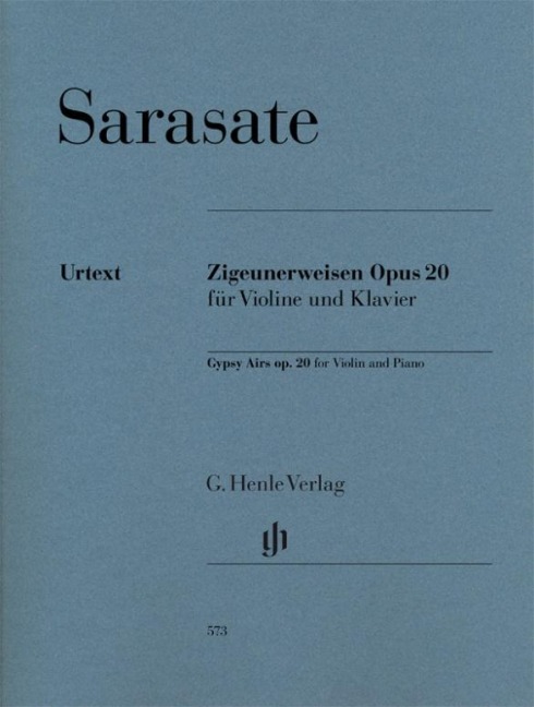 Zigeunerweisen op. 20 für Violine und Klavier - Pablo de Sarasate