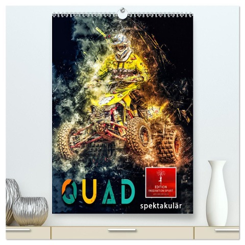 Quad spektakulär (hochwertiger Premium Wandkalender 2025 DIN A2 hoch), Kunstdruck in Hochglanz - Peter Roder