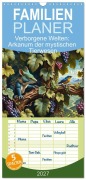 Cover-Bild zum Titel 'Familienplaner 2027 - Verborgene Welten: Arkanum der mystischen Tierwesen mit 5 Spalten (Wandkalender, 21 x 45 cm) CALVENDO' von 'Babette Whitter'