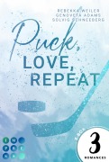 Cover-Bild zum Titel 'Puck, Love, Repeat' von 'Rebekka Weiler, Genovefa Adams, Solvig Schneeberg'