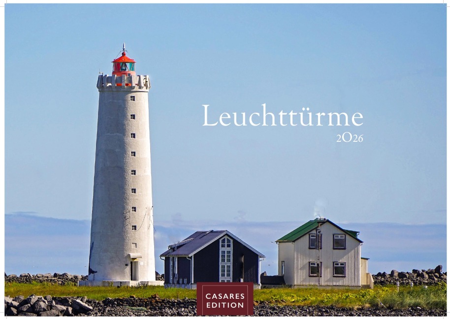 Leuchttürme Kalender 2026 Großformat 35x50cm - Hochwertiger Wandkalender 2026 mit beeindruckenden Fotografien von Leuchttürmen weltweit.50cm - 