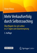 Cover-Bild zum Titel 'Mehr Verkaufserfolg durch Selbstcoaching' von 'Dieter Kiwus'