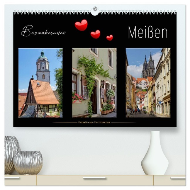 Bezauberndes Meißen (hochwertiger Premium Wandkalender 2026 DIN A2 quer), Kunstdruck in Hochglanz - Peter Roder