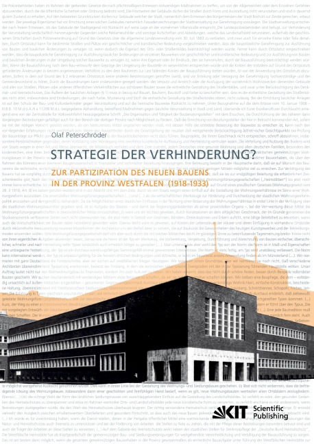 Strategie der Verhinderung? Zur Partizipation des Neuen Bauens in der Provinz Westfalen (1918-1933) - Olaf Peterschröder