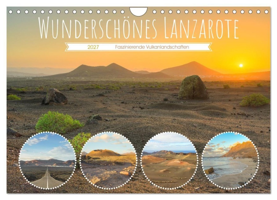 Wunderschönes Lanzarote (Wandkalender 2027 DIN A4 quer), CALVENDO Monatskalender - Michael Valjak