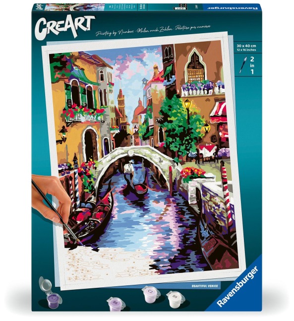 CreArt, Malen nach Zahlen Adults Premium - Zauberhaftes Venedig - 