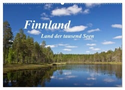 Finnland - Land der tausend Seen (Wandkalender 2025 DIN A2 quer), CALVENDO Monatskalender - Anja Ergler