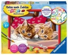 Cover-Bild zum Titel 'Zwei Schmusekätzchen. Malen nach Zahlen Serie D' von ''