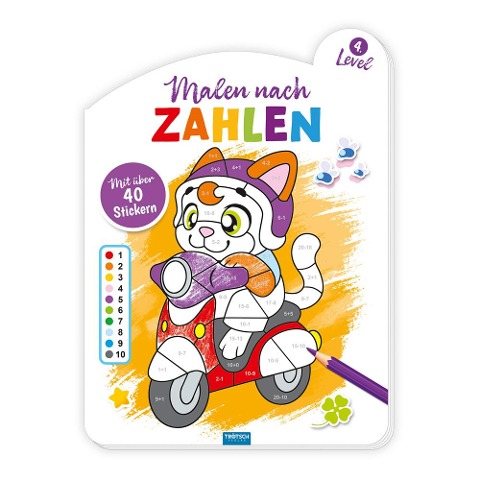 Trötsch Malen nach Zahlen 4. Level Malbuch - 