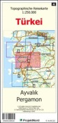 Cover-Bild zum Titel 'Ayvalik - Pergamon - Topographische Reisekarte 1:250.000 Türkei (Blatt 4)' von 'Jens Uwe Mollenhauer'