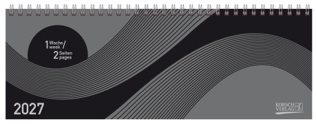 Cover-Bild zum Titel 'Tischkalender quer Professional Colourlux 2027 schwarz' von ''