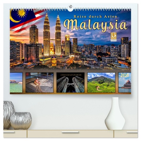 Reise durch Asien - Malaysia (hochwertiger Premium Wandkalender 2025 DIN A2 quer), Kunstdruck in Hochglanz - Peter Roder