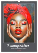 Cover-Bild zum Titel 'Frauengesichter. Moderne Portraits in Öloptik (Wandkalender 2026 DIN A3 hoch), CALVENDO Monatskalender' von 'Rose Hurley'