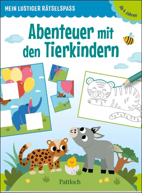 Mein lustiger Rätselspaß - Abenteuer mit den Tierkindern - 