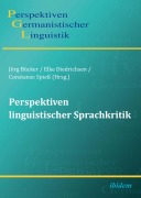 Cover-Bild zum Titel 'Perspektiven linguistischer Sprachkritik' von ''