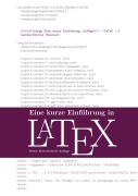 Cover-Bild zum Titel 'Eine kurze Einführung in LaTeX' von 'Oliver Sternal'