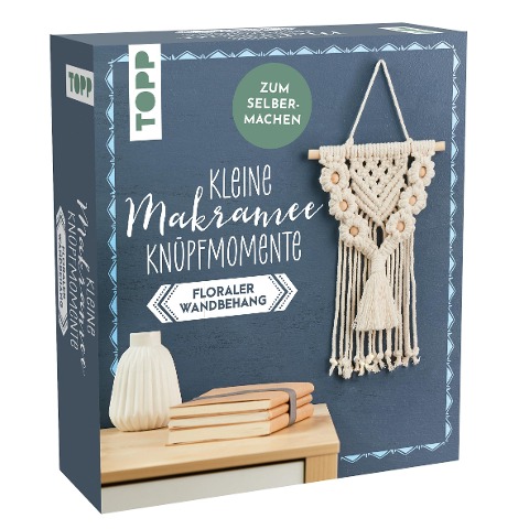 Kleine Knüpfmomente: Makramee-Knüpf-Set - Floraler Wandbehang - Carina Walther