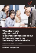 Cover-Bild zum Titel 'Wspó¿czynnik u¿yteczno¿ci elektronicznych zasobów informacyjnych na Uniwersytecie Mekelle' von 'Prakash Dongardive'