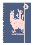 Collegetimer Llama 2023/2024 - Schüler-Kalender A5 (15x21 cm) - Lama - Ringbindung - Weekly - 224 Seiten - Terminplaner - Alpha Edition - 