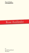 Cover-Bild zum Titel 'Liebesgedichte' von 'Rose Ausländer'