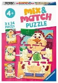Ravensburger Mix & Match Puzzle 05198 - Meine Bauernhoffreunde - 3x24 Teile Puzzle für Kinder ab 4 Jahren - 