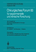 Cover-Bild zum Titel 'Chirurgisches Forum '83 für experimentelle und klinische Forschung' von ''